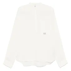 Льняная рубашка с длинными рукавами