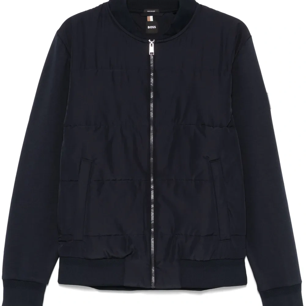 Бомбер с нашивкой-логотипом