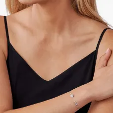 Цепочный браслет с кристаллами Цепочный браслет с кристаллами