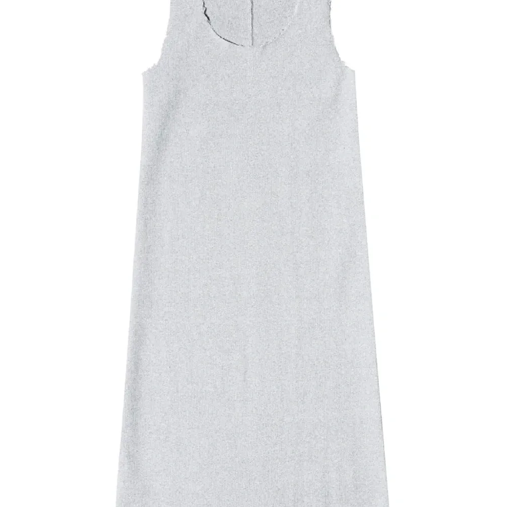 Платье мини в рубчик