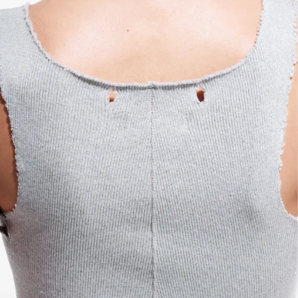 Платье мини в рубчик