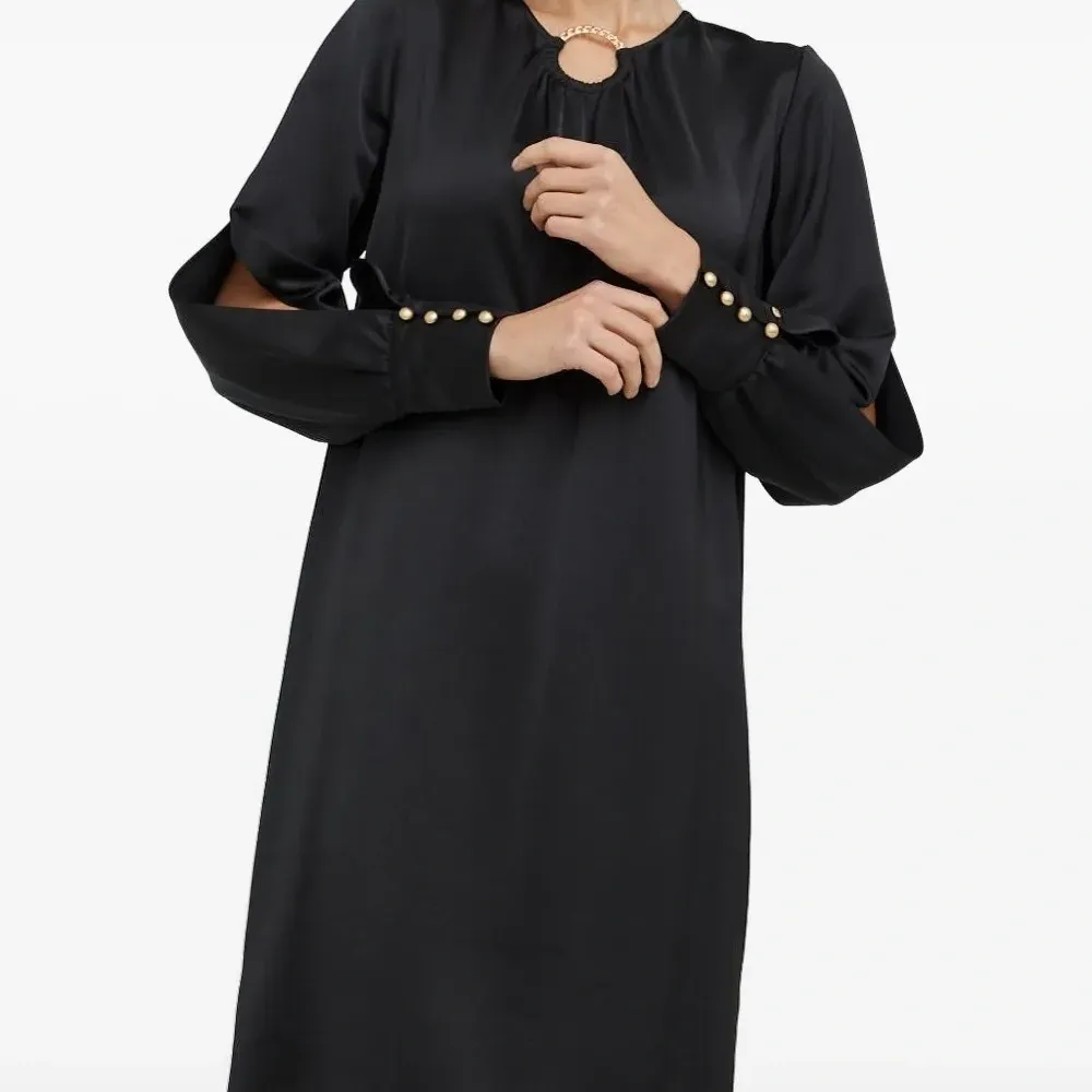 Платье миди с цепочкой