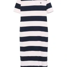Полосатое платье макси