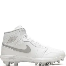 Кроссовки Jordan 1 Mid White Grey Fog Кроссовки Jordan 1 Mid White Grey Fog