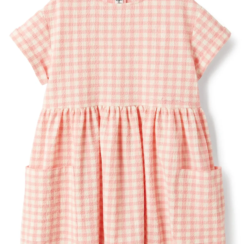 Платье мини в клетку