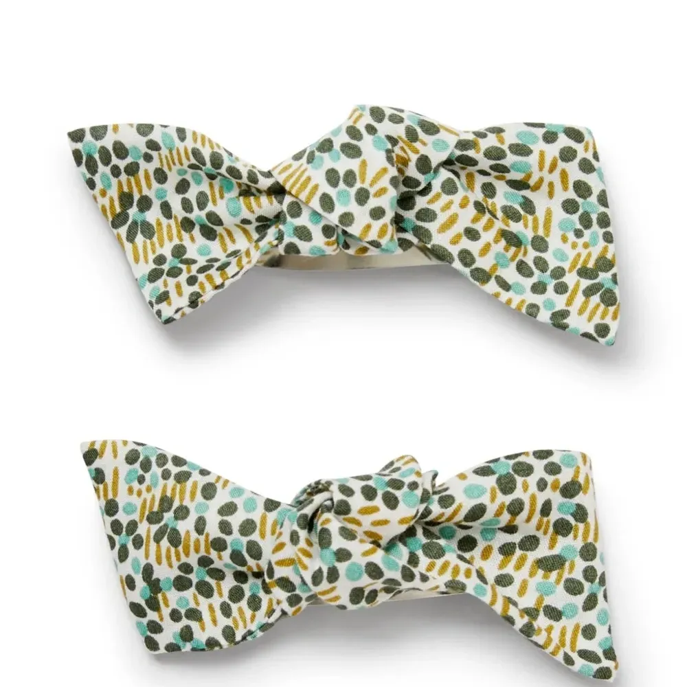 Набор из двух заколок для волос с принтом