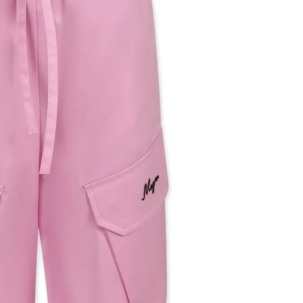 Брюки с вышитым логотипом