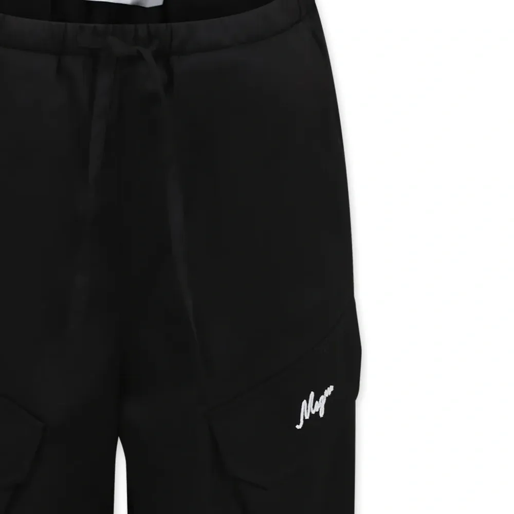 Брюки с вышитым логотипом