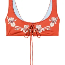 топ бикини с цветочным принтом