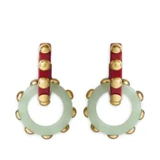 двойные серьги-кольца