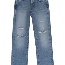 Джинсы P018 Stone Wash Destroy Blue