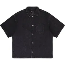 Джинсовая рубашка Black с короткими рукавами