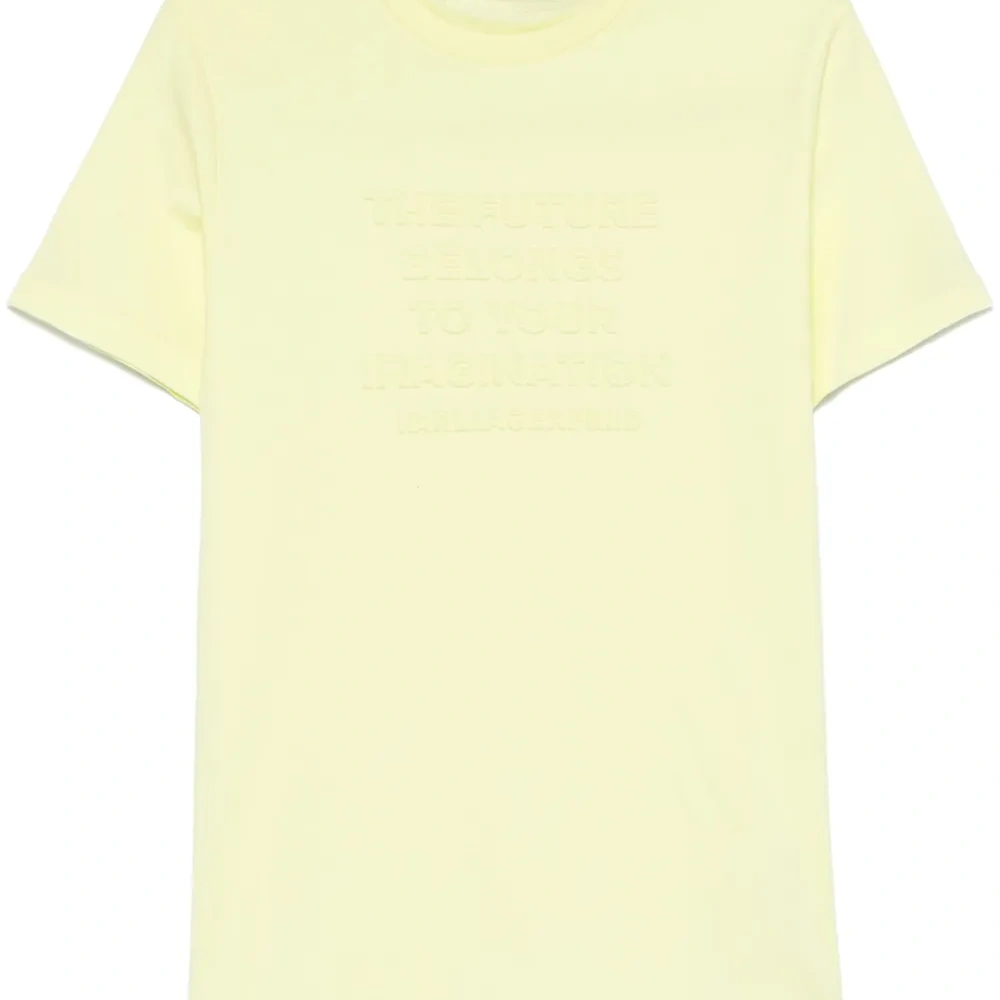 Футболка с тисненой надписью