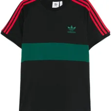 Футболка со вставками и полосками Футболка со вставками и полосками