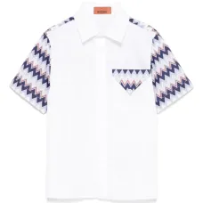 Рубашка с узором зигзаг