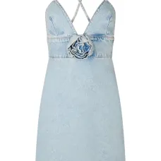 Джинсовое платье мини