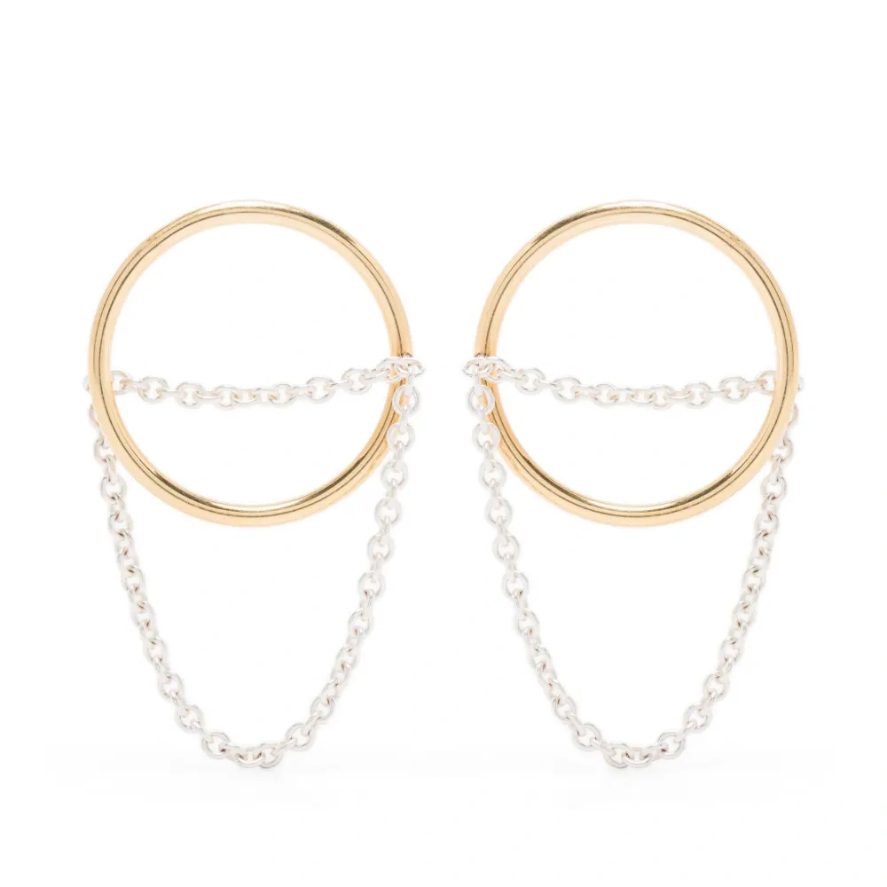 Серьги с цепочками