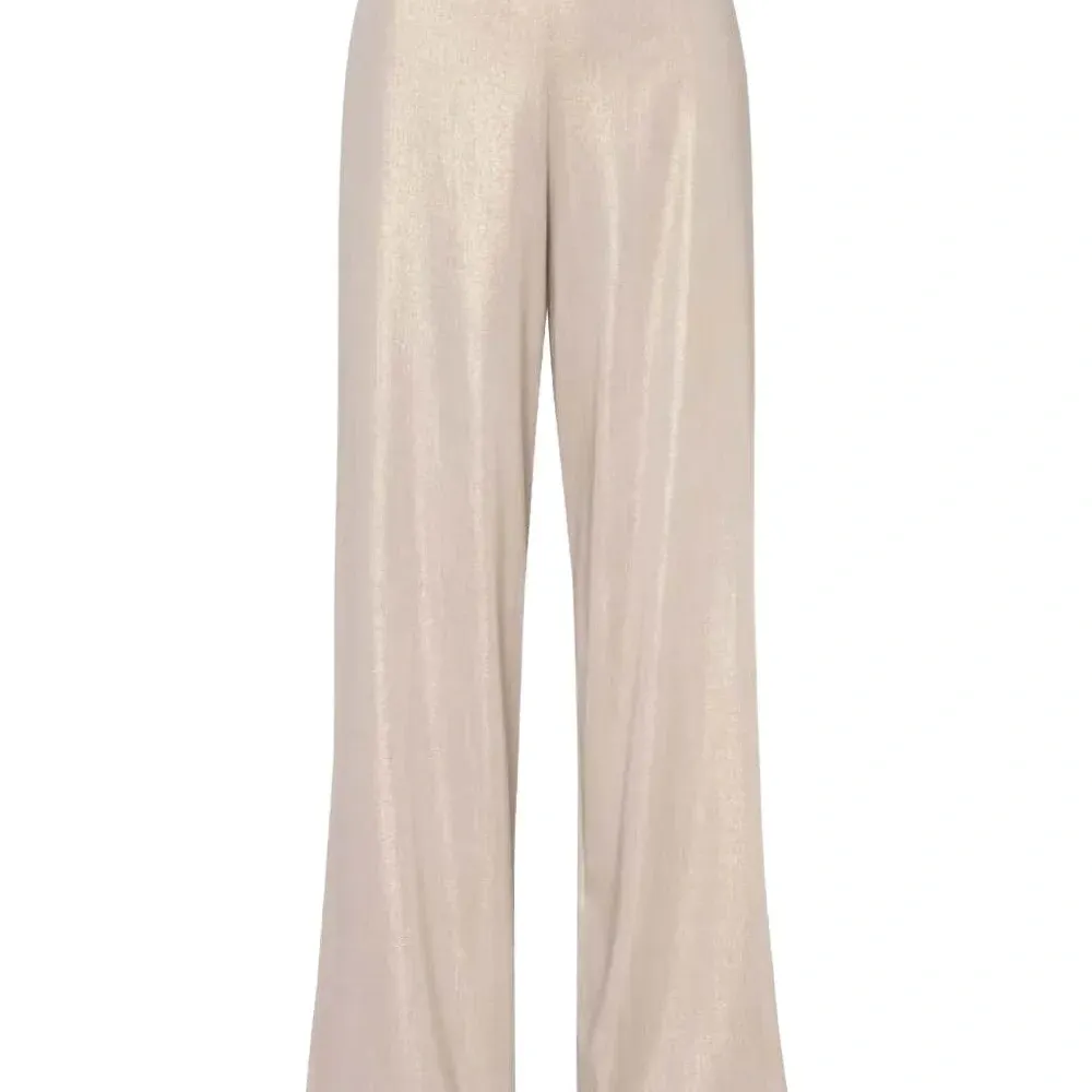 Брюки с эффектом металлик