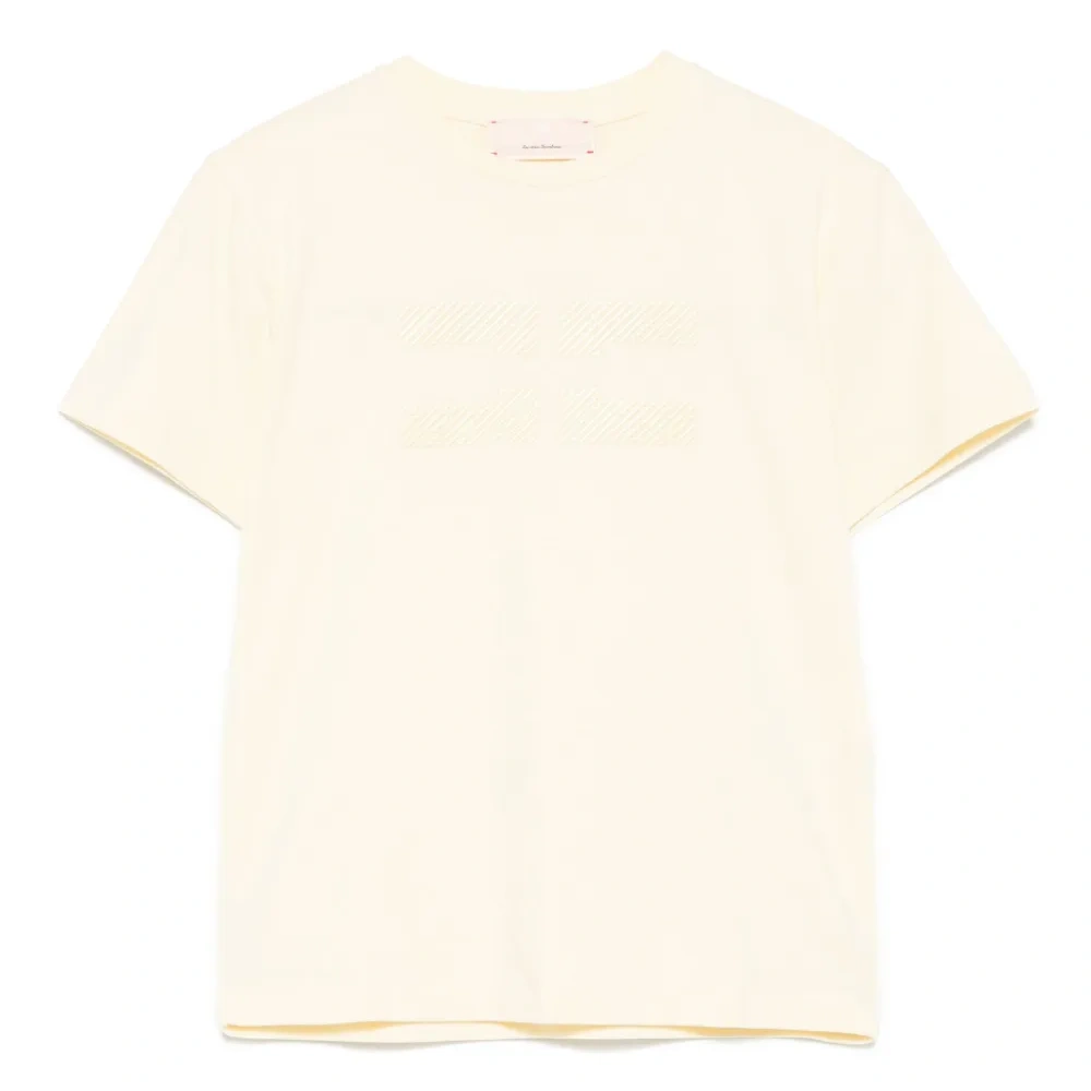 Футболка с логотипом и стразами