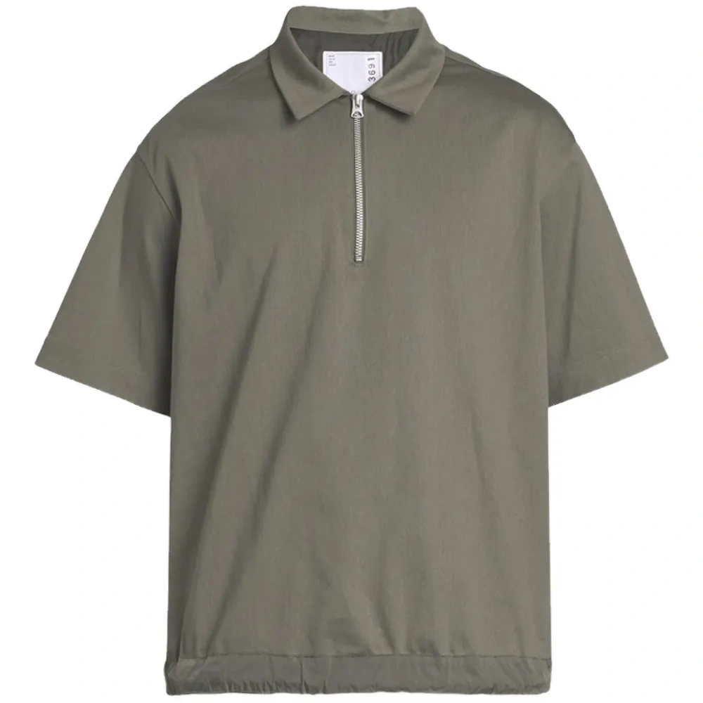 Рубашка поло с воротником на молнии