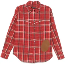 Клетчатая рубашка Noah с нашивкой