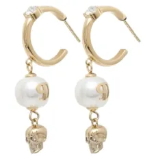 Серьги-кольца с подвесками