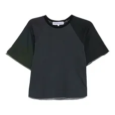 Футболка с контрастной отделкой