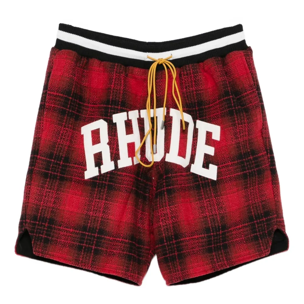 Клетчатые шорты с логотипом