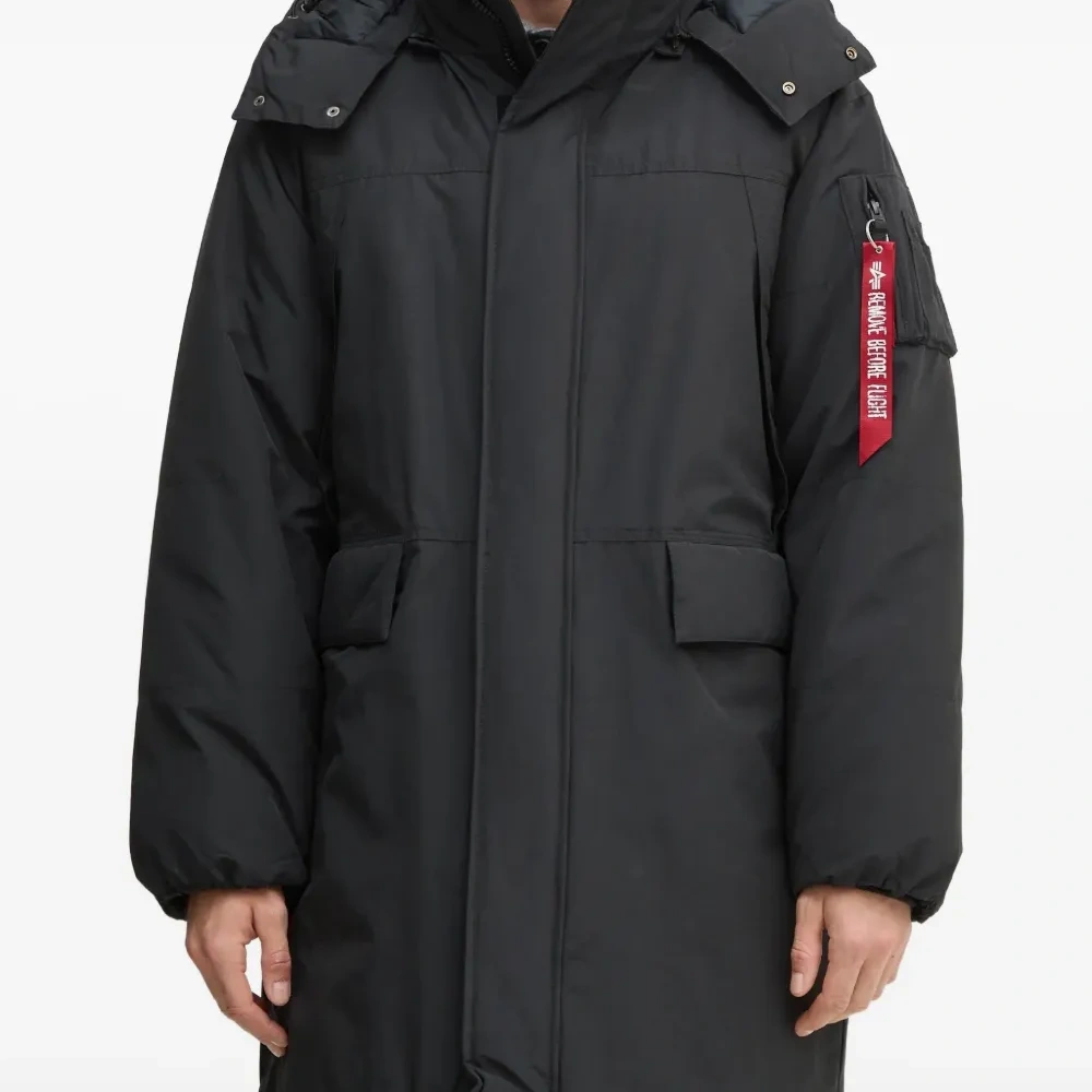 Стеганая парка с капюшоном