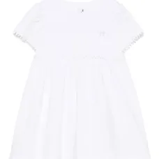 Платье с вышитым логотипом