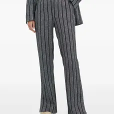 Брюки в вертикальную полоску