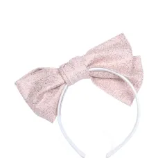 Ободок с бантом и блестками