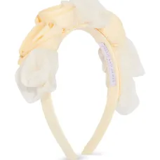 Ободок с цветочной аппликацией