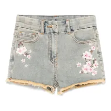 Шорты с цветочной вышивкой Шорты с цветочной вышивкой