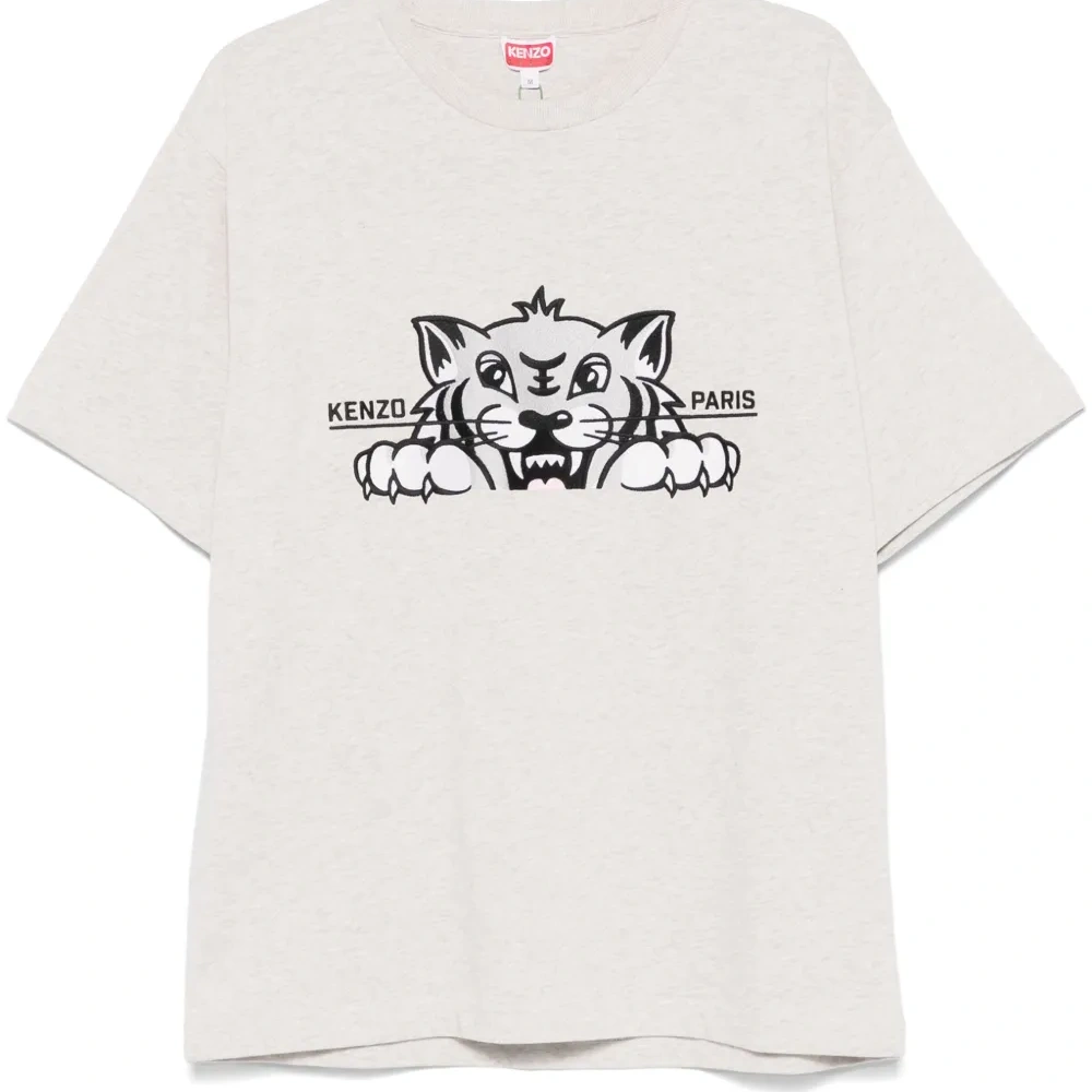 Футболка с вышивкой Happy Tiger