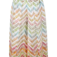 Брюки с узором зигзаг