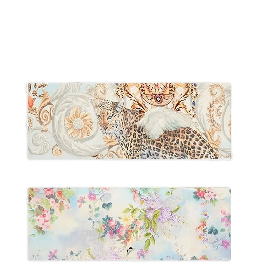 Комплект из двух повязок на голову с цветочным принтом Комплект из двух повязок на голову с цветочным принтом