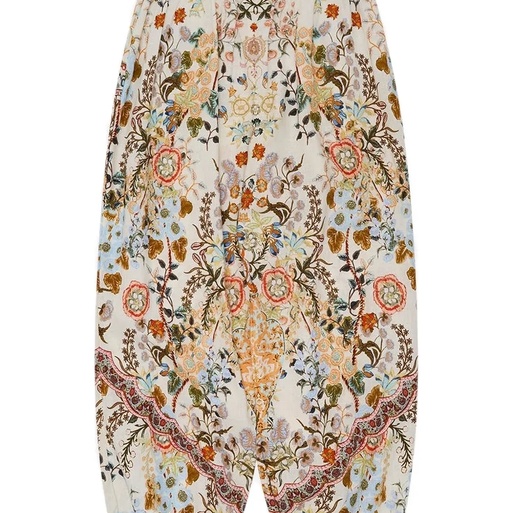 Брюки с цветочным принтом