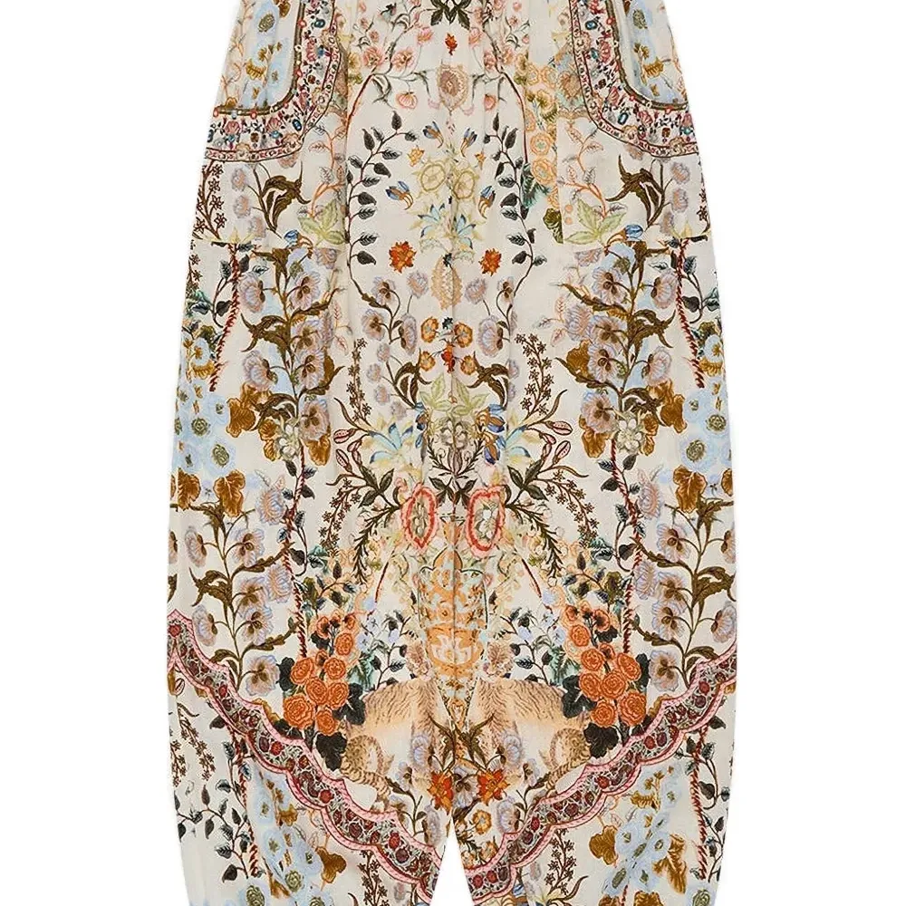 Брюки с цветочным принтом