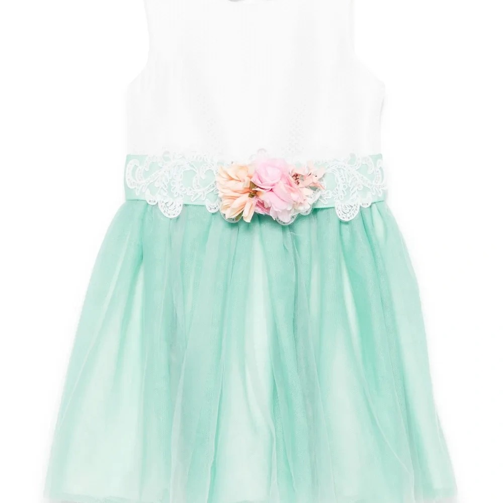 Платье со вставками