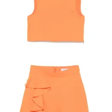 Комплект из топа и шортов с оборками Комплект из топа и шортов с оборками