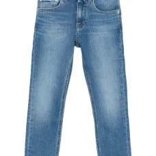 Джинсы с нашивкой-логотипом