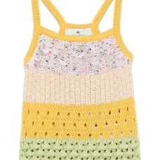 Трикотажный топ без рукавов