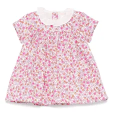 Комплект из платья и блумеров с цветочным принтом