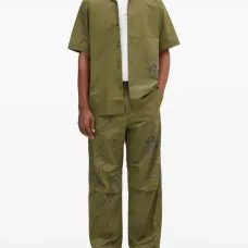 Рубашка с короткими рукавами и вышивкой