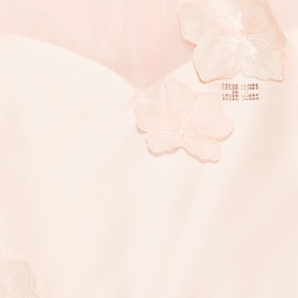 Ромпер с цветочной аппликацией