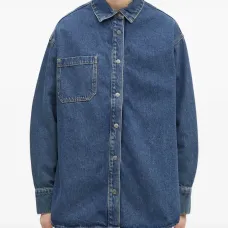Джинсовая рубашка с карманом "Subway"