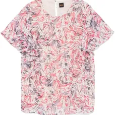 Блузка с абстрактным принтом