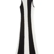 Платье макси в полоску