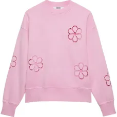 Толстовка с цветочной вышивкой Толстовка с цветочной вышивкой